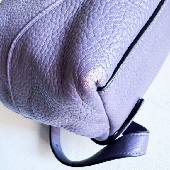 Coach Lilac Purple Pebbled Leather Backpack - Picture 8 of 9